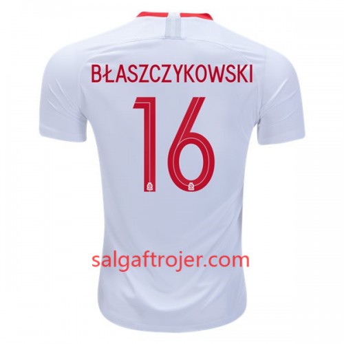 Polen Fodboldtrøjer Blaszczykowski 16 Hjemmebanesæt VM 2018 Polen Fodboldtrøjer Blaszczykowski 16 Hjemmebanesæt VM 2018